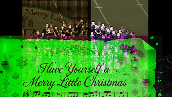 Bild-Collage aus Fotos in grellen grünen Farben mit negativen Farbfilter-Effekten